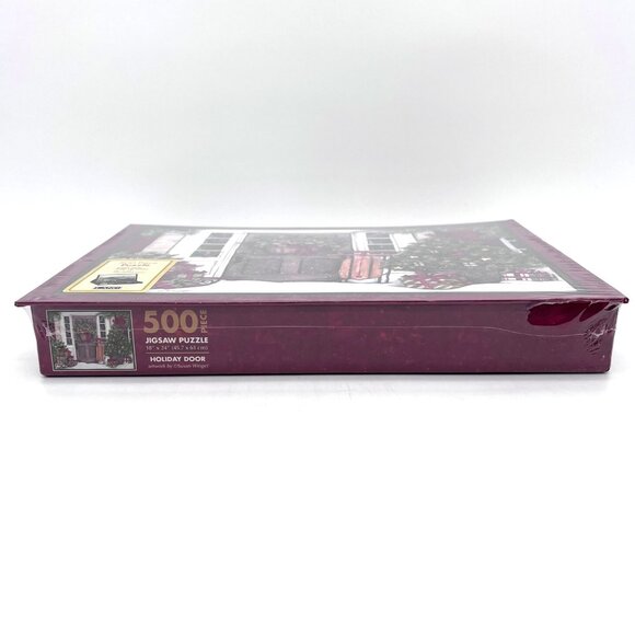 Lang "Holiday Door" 500 Piece Jigsaw Puzzle By Susan Winget Easel Style 18"x24" - Picture 5 of 12